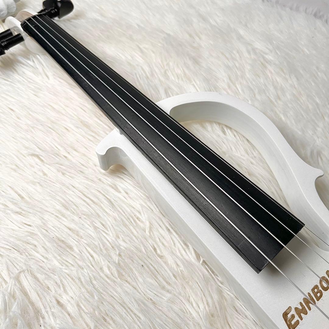 【美品】ENNBOM サイレントバイオリン HVPV-30 ホワイト 人気色