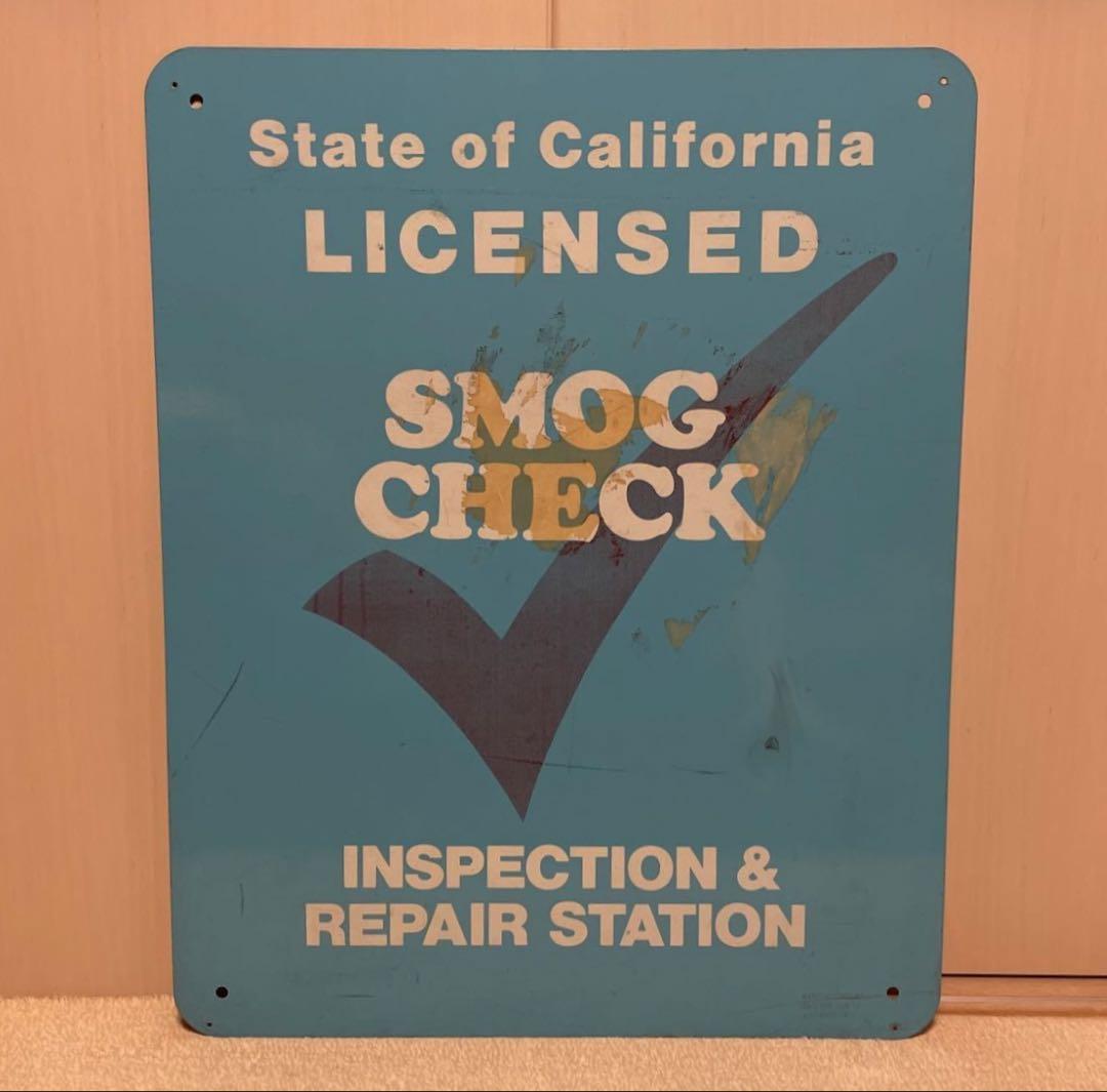 ビンテージ カリフォルニア スモッグチェック 看板