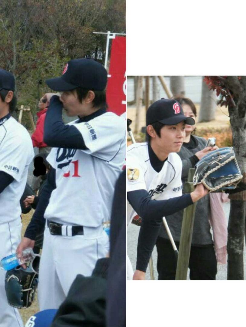 中日ドラゴンズ 岡田俊哉 実使用 グローブ ssk 支給品