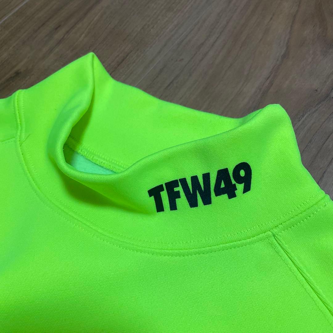 TFW49 モックネック　長袖　イエロー　XL junhashimoto ゴルフ