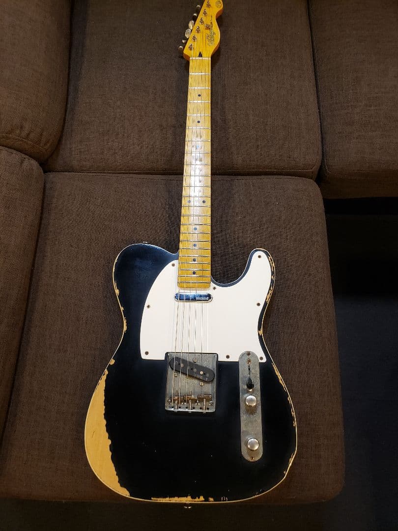 ヴィンテージ風エレキギター ブラック Vintage Icon V59