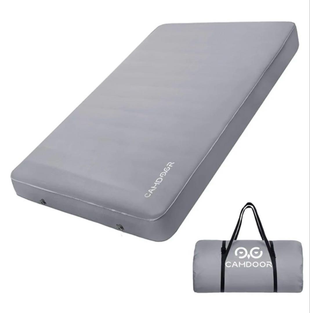 CAMDOOR インフレーターマット10cm ダブルサイズ グレー