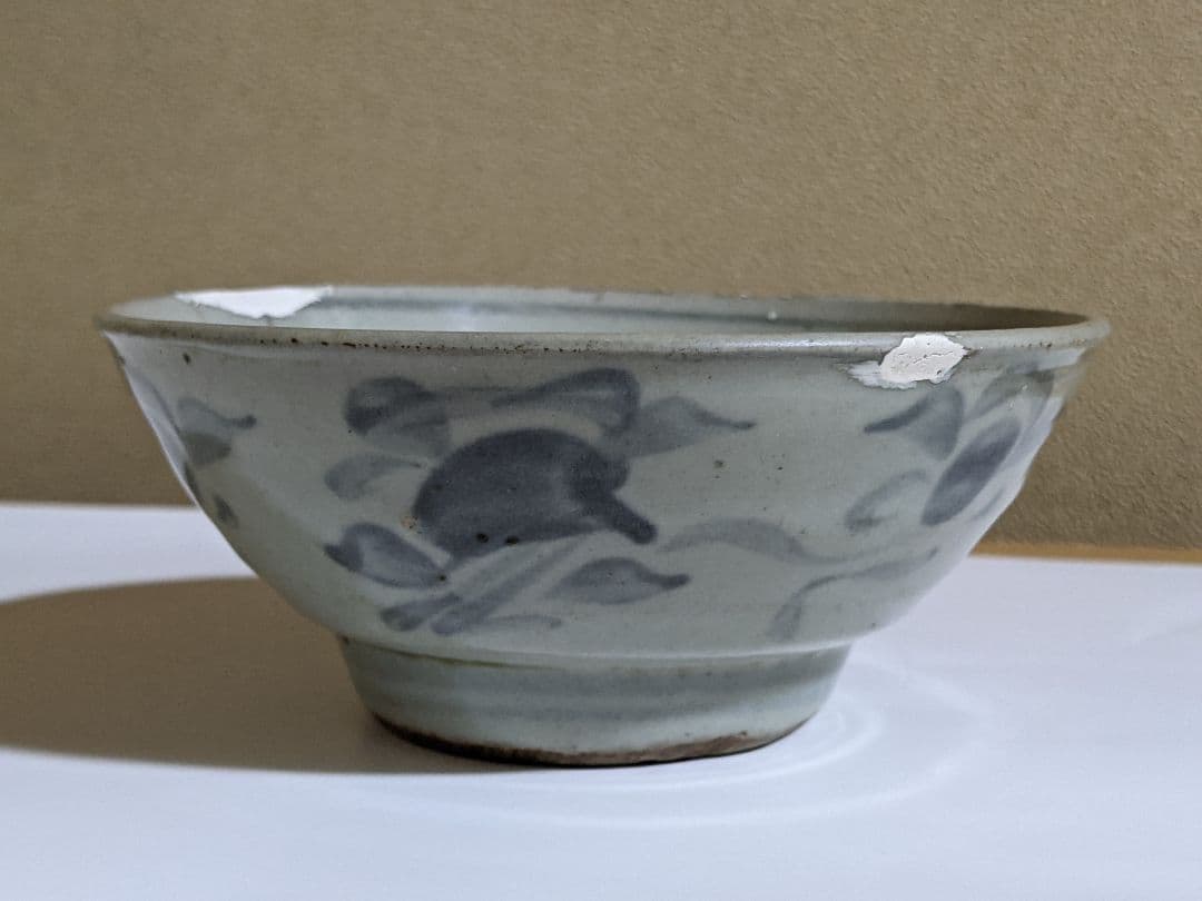 ⭐️安南染付茶盌 古陶磁 茶道具 真作極めて稀 中国古陶磁 古美術骨董品レア物