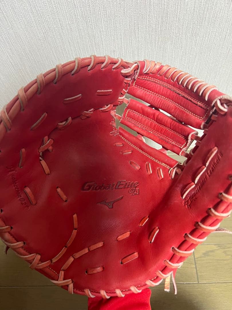 Mizuno Global Elite 赤 ファーストミット