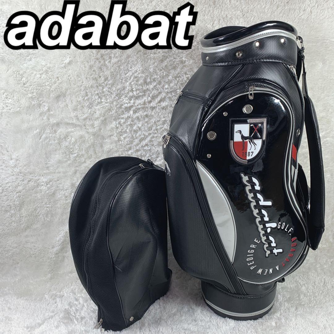 【極上美品】adabat キャディーバックブラック エナメル 5口