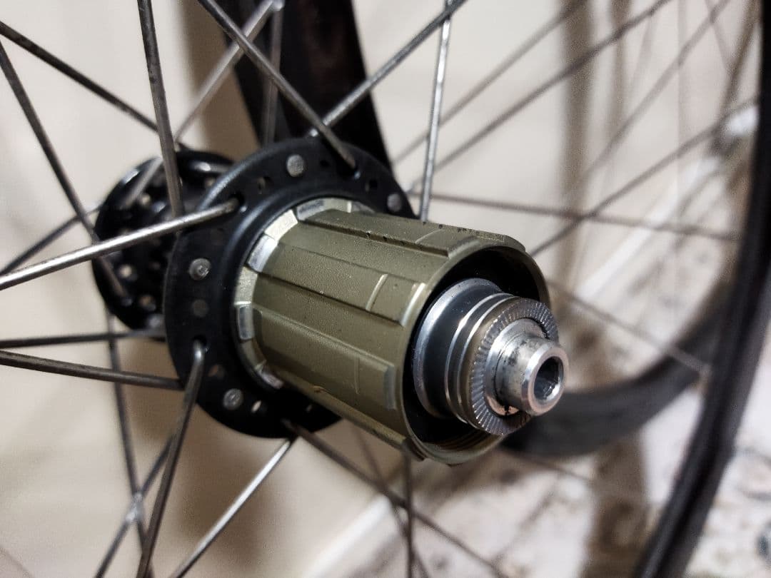 のむラボ2号　カーボンホイール　チューブラー　フロントリアセット