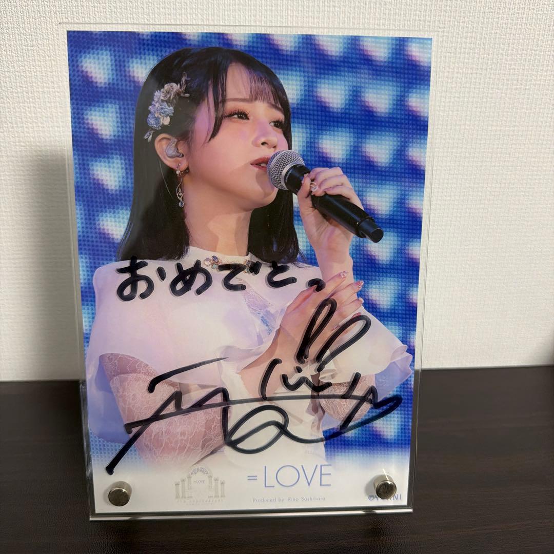=LOVE イコラブ 佐々木舞香 直筆アクリルパネル