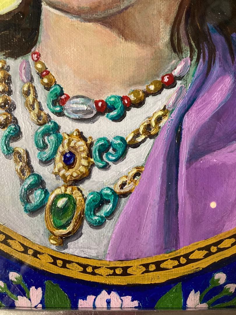 住吉神社の神様　神功皇后さまの肖像画（油彩F4号333✖️242㎜）額装なし