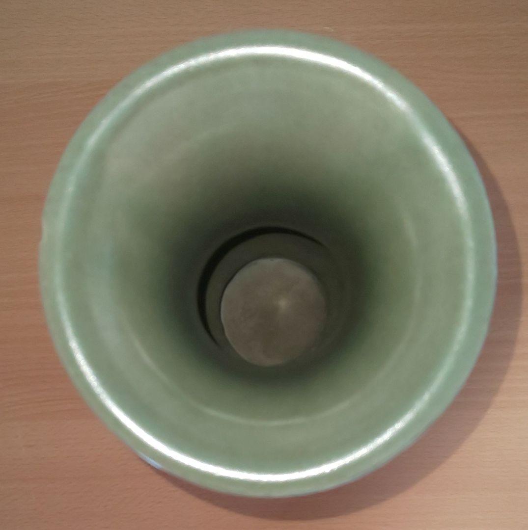 青磁中国美術 宋龍泉窯粉 梅子青出青磁品種 尊式 花瓶