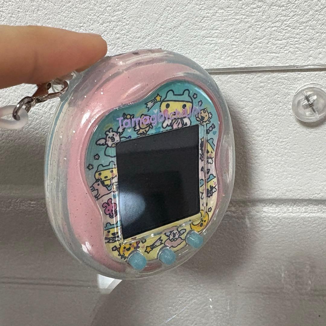 たまごっちユニ　エンジェルフェスティバル　クリアケース　チャーム　スキンカスタム