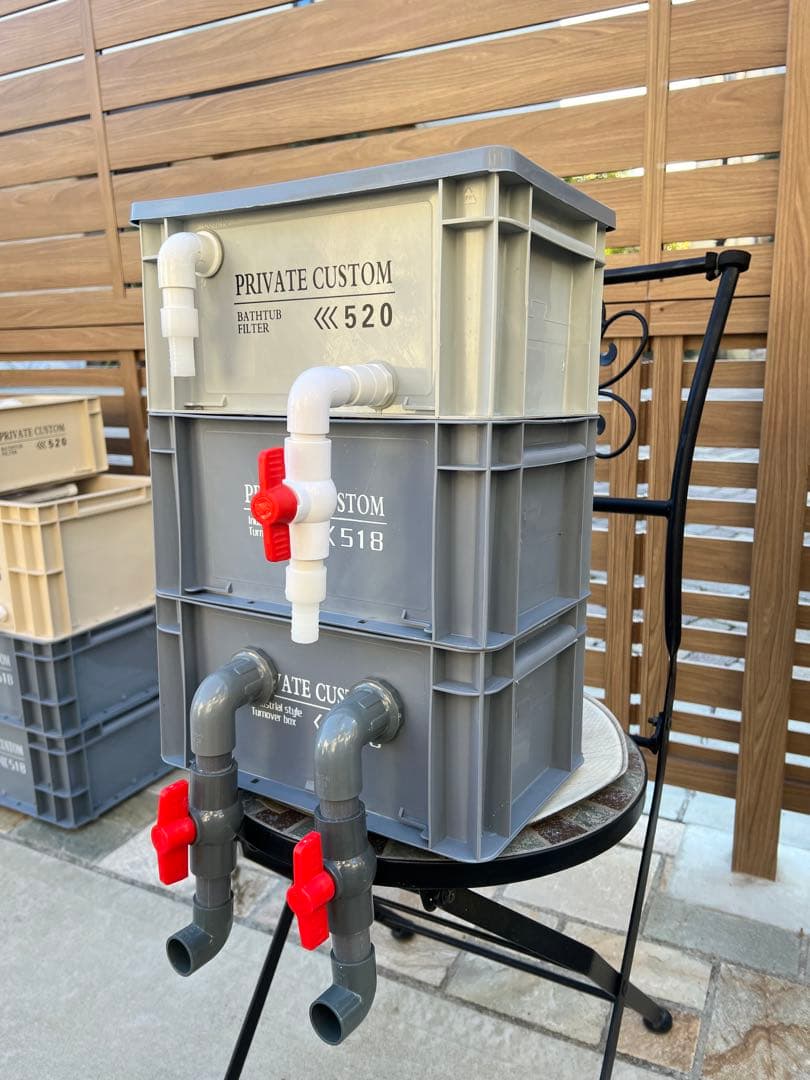 25w水中ポンプ付き　沈殿物理生物一体型濾過槽　アクアリウム外部式水槽濾過装置器