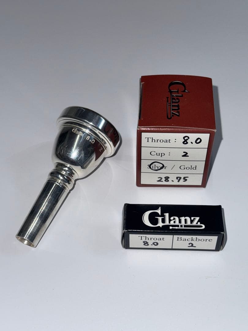 【最終値下げ美品】Glandz バストロンボーンマウスピース 8.0-2