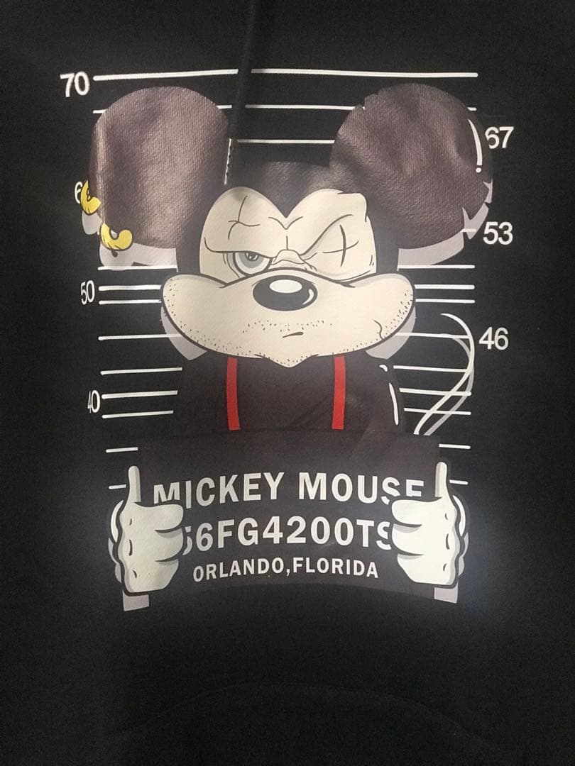 ミッキーマウス　ディズニー　パーカー