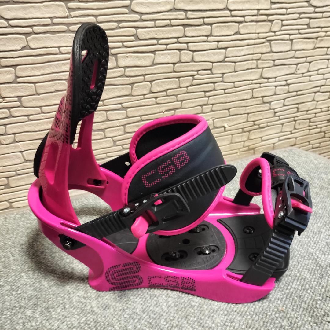 CSB スノーボード ビンディング レディース Lサイズ ピンク