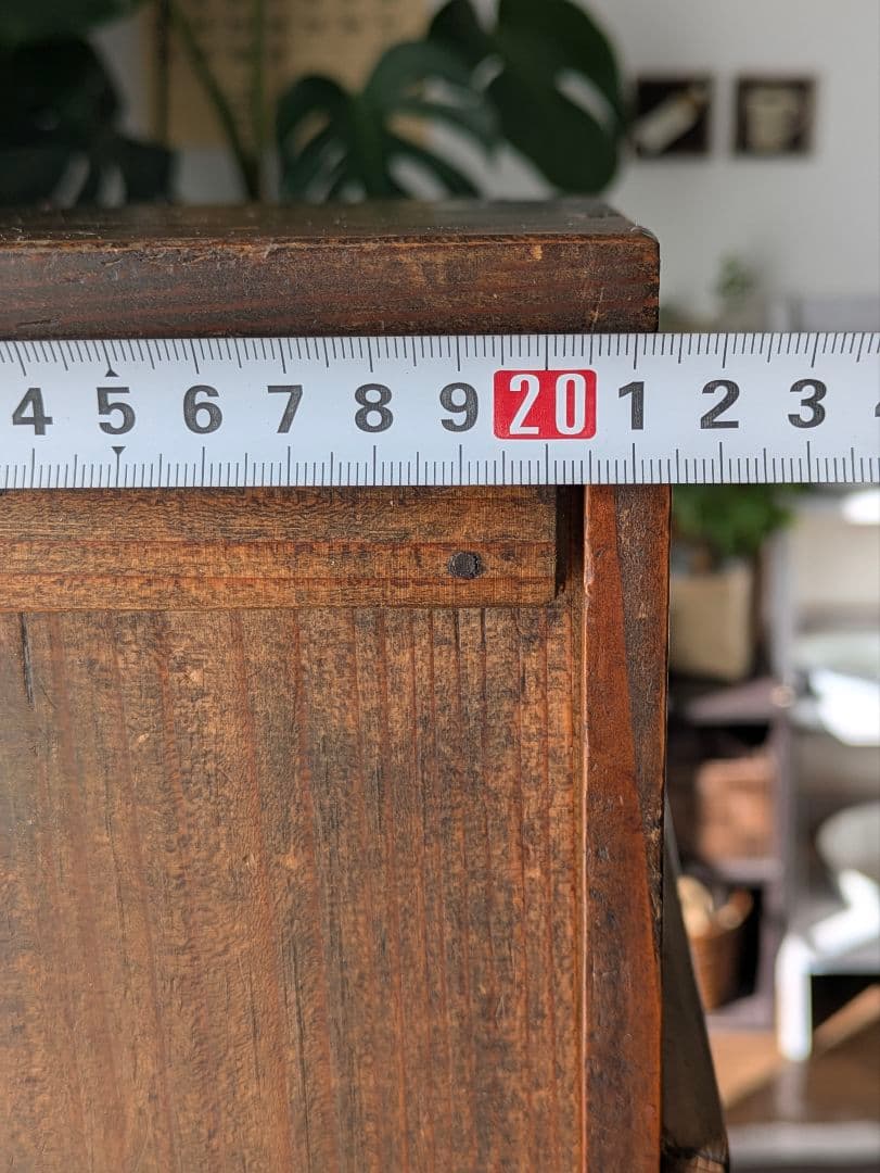 木製　什器　アンティーク　レトロ　食器棚　仕切り棚　収納棚　ラック