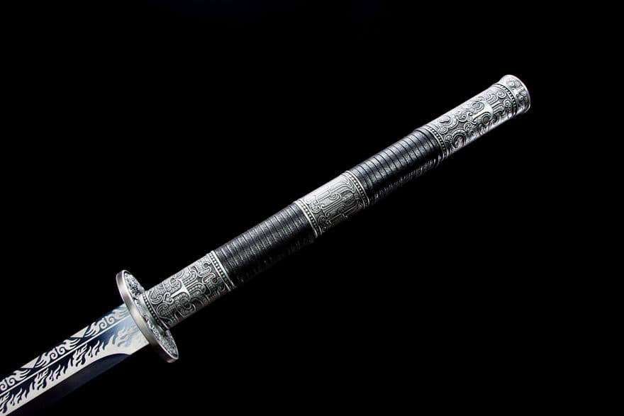 滅魔唐刀-高性能マンガン鋼 古兵器 武具　刀装具　日本刀　模造刀 居合刀 長尺