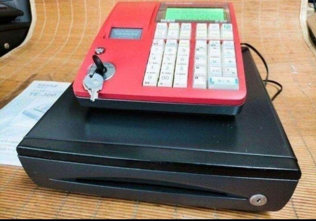 カシオレジスター　TE-300　フル設定無料　送料無料人気機種　990026