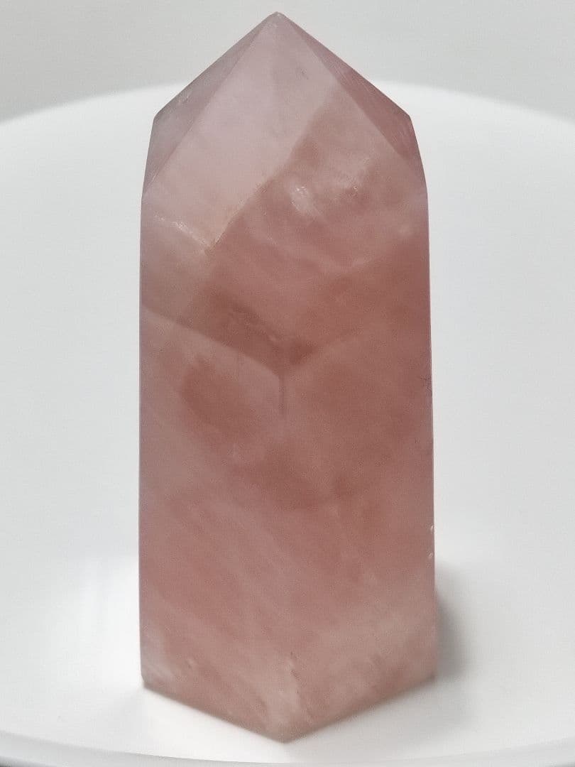 パワーストーン　天然石　ローズクォーツ　ポイント　600g　No.334