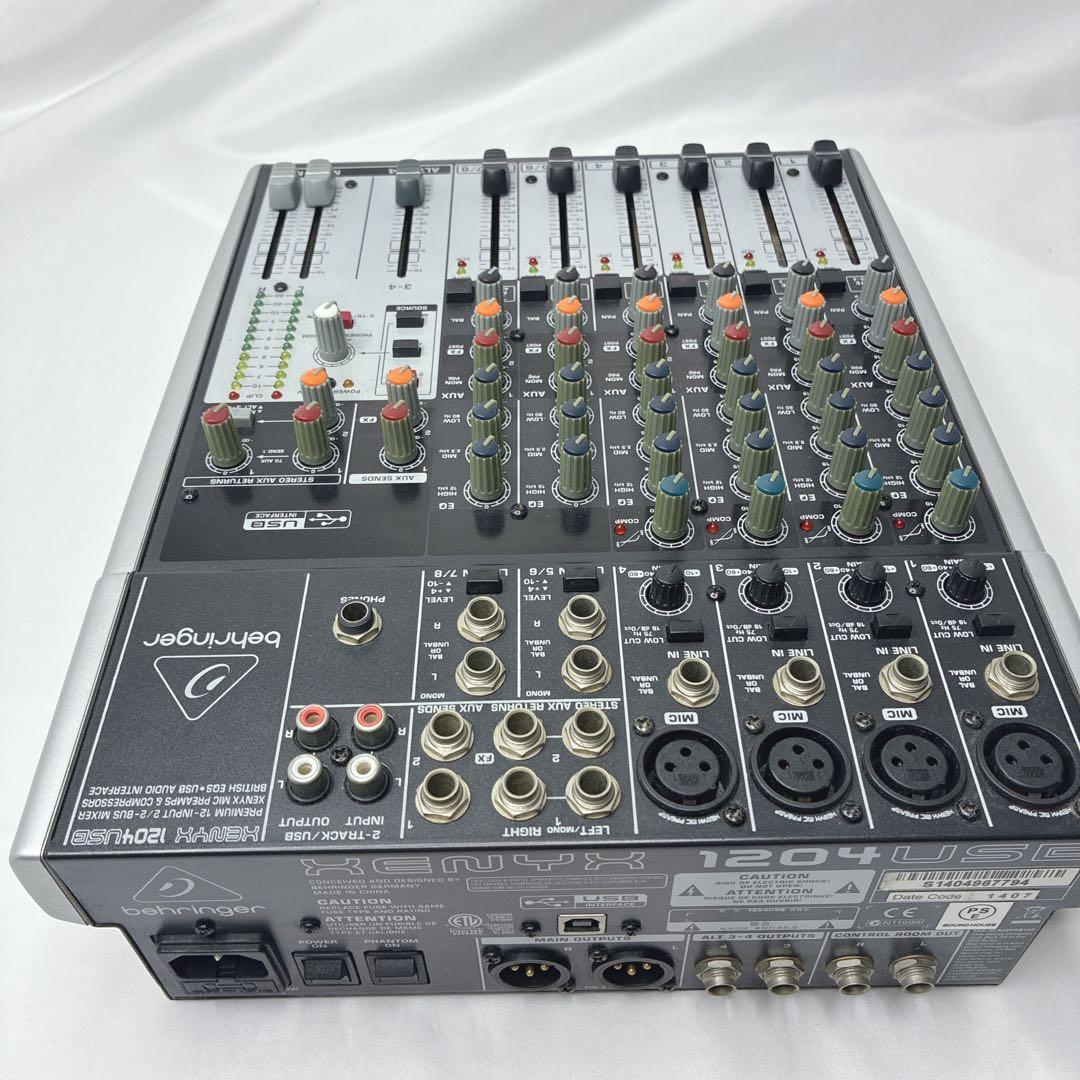 【作動確認済】behringer XENYX 1204USB アナログミキサー