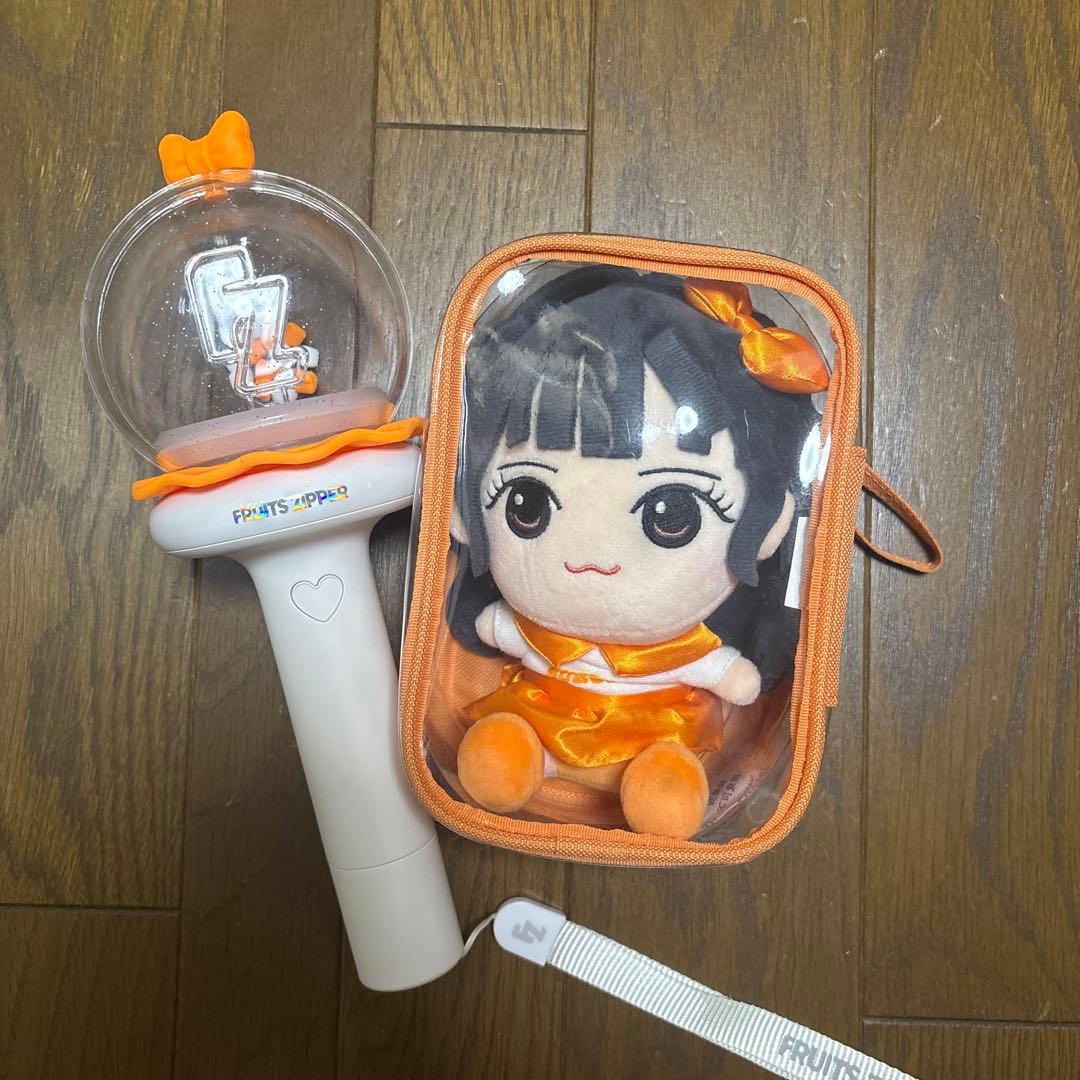FRUITS ZIPPERペンライト 鎮西寿々歌カスタム付き チビぬいケース付き