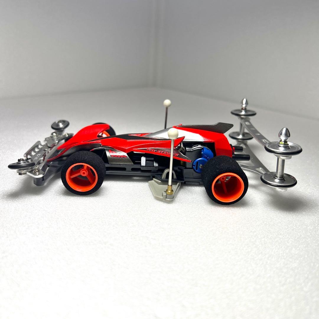 ミニ四駆　レイスティンガー　タミヤ　TAMIYA　完成品　肉抜き　改造　塗装済