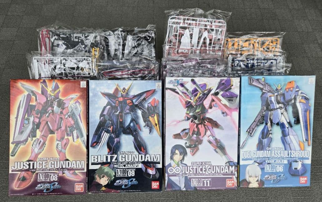 ガンプラ　ガンダムSEED＆DESTINY 1/100　4点まとめ売り