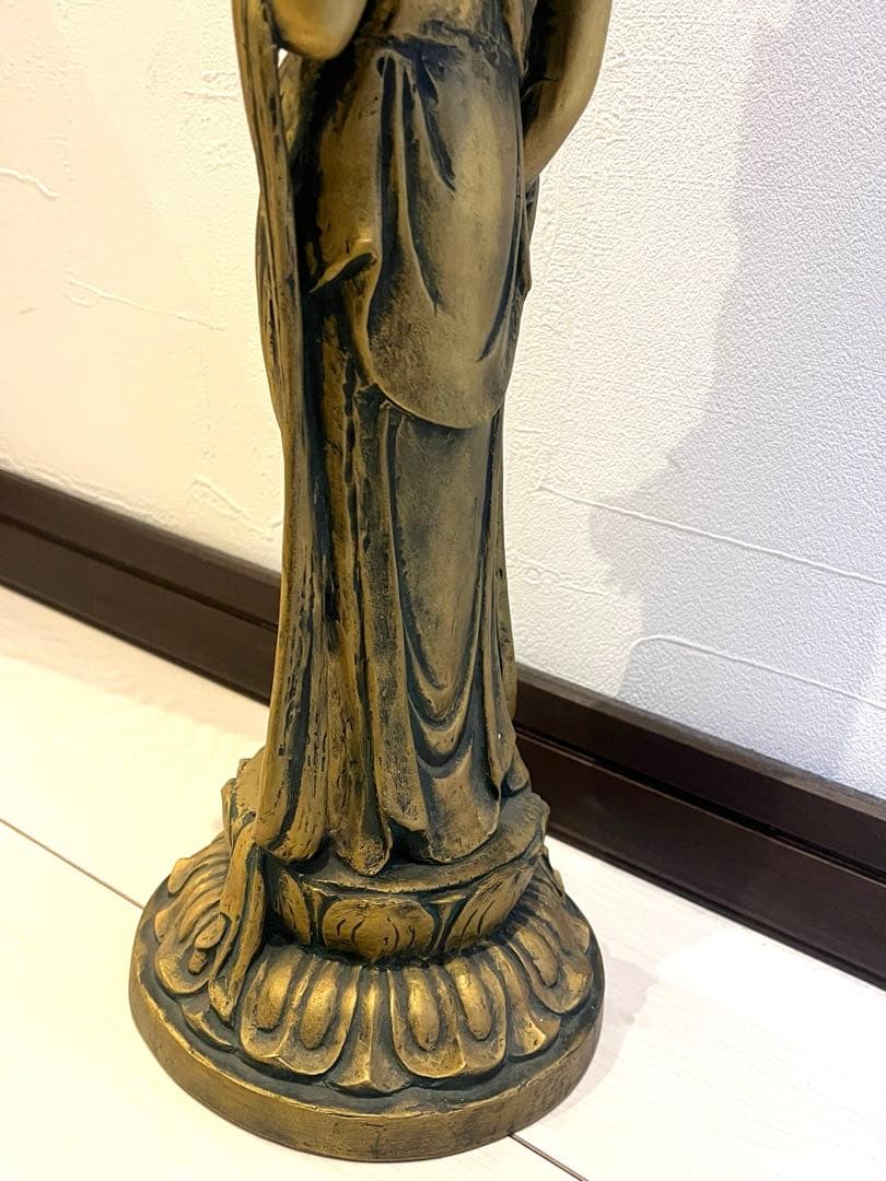 北村西望 聖観世音菩薩像 ブロンズ像 銅製置物 オブジェ