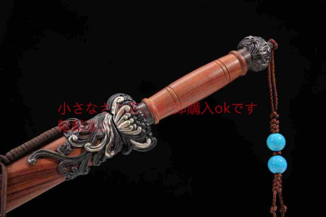 君主サーブル純銅手工芸鎏銀百錬模様鋼 古兵器 武具 刀装具 日本刀 模造刀居合刀