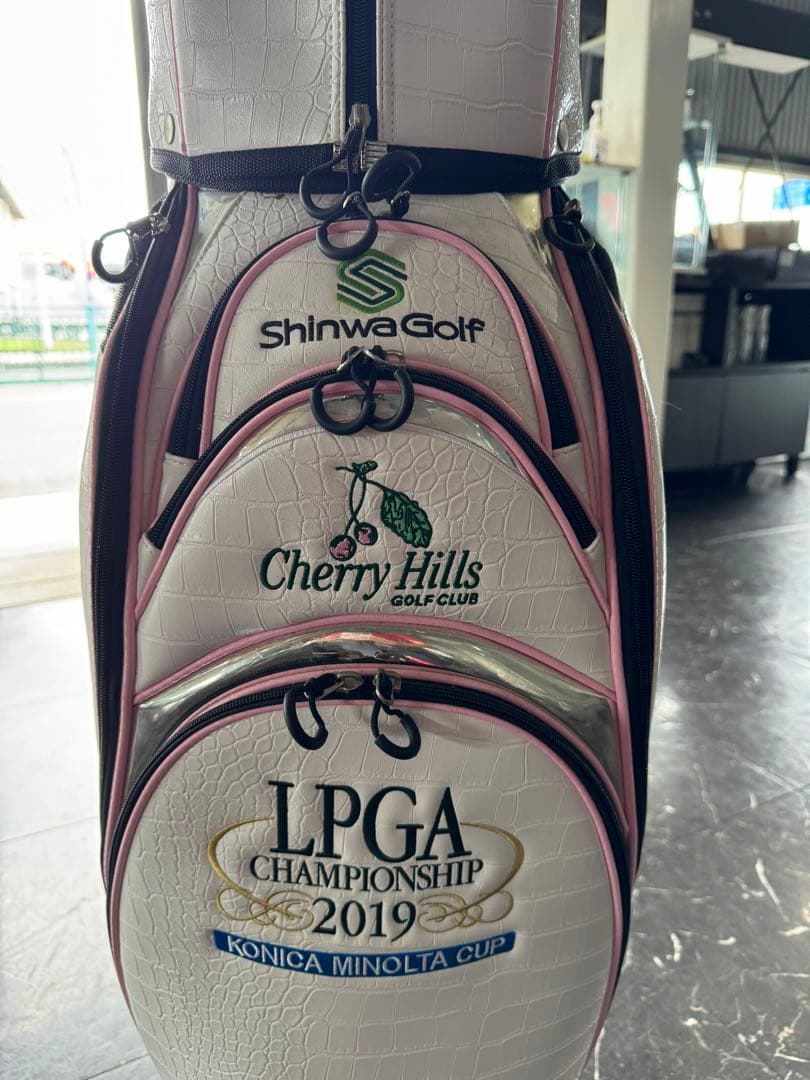 【新品】ゴルフキャディバック　日本女子プロゴルフ選手権限定