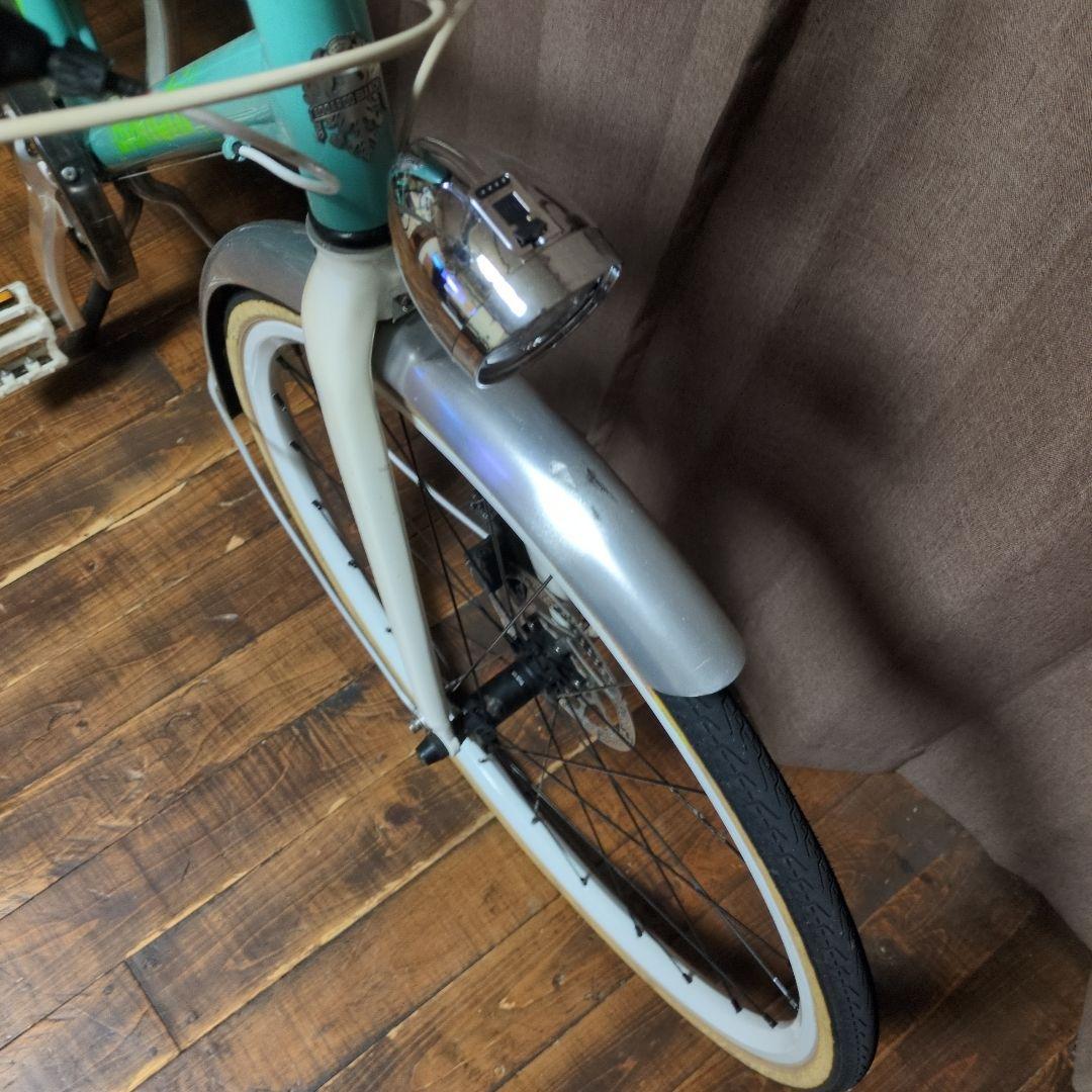 たかお君 クロスバイク Bianchi ATTIVO ママチャリ風