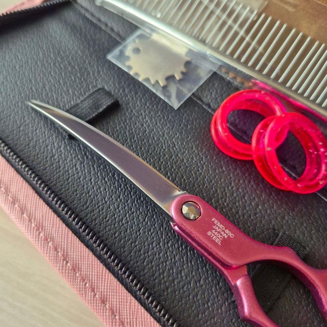 新品★フェニーチェ 6 in★軽量アルミ カーブシザー★軽量トリミングシザー