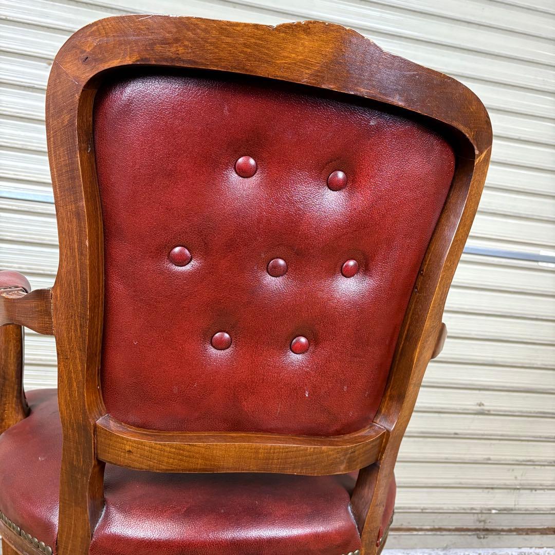 【送料込】ロココ調　アームチェア　アンティーク家具　ヴィンテージ　チェア