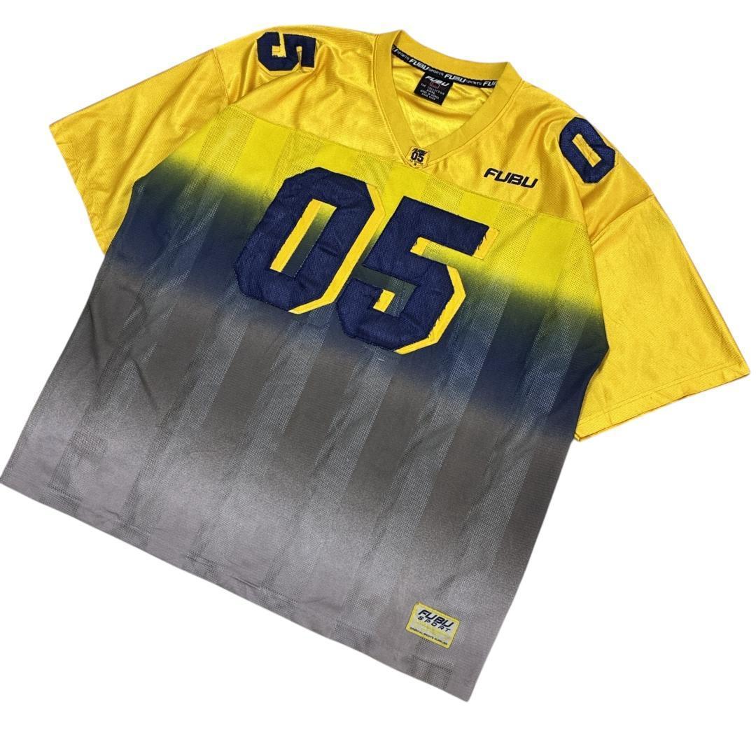 FUBU フブ 両面刺繍 3XL ゲームシャツ ユニフォーム 古着 ヒップホップ