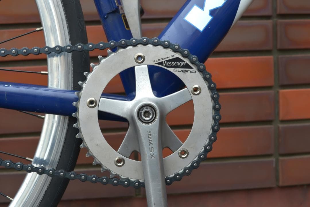 kogaMIYATA GranRacer にピストホイール組上シングルギアロード