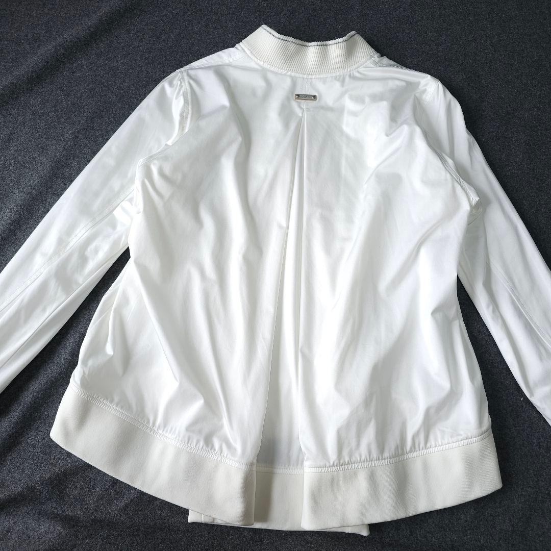 【マスターバニーエディション】人気プリーツ 長袖ゴルフブルゾンジャケットM 白