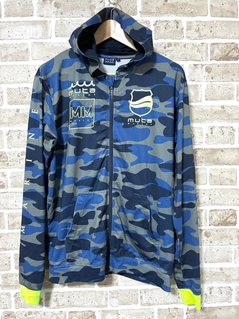 【フォロー割】中古 ムータマリン メンズ セットアップ 上下 迷彩柄 Mサイズ
