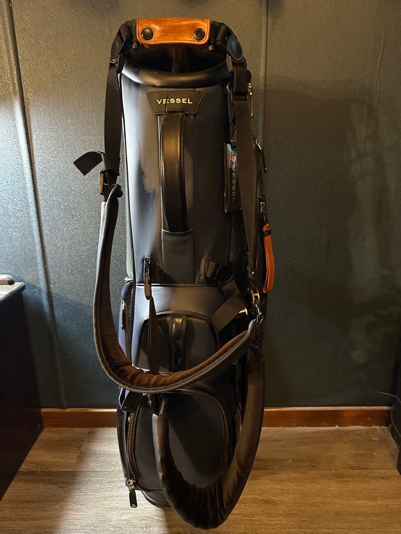 Vessel ネイビー　スタンド式キャディバッグ