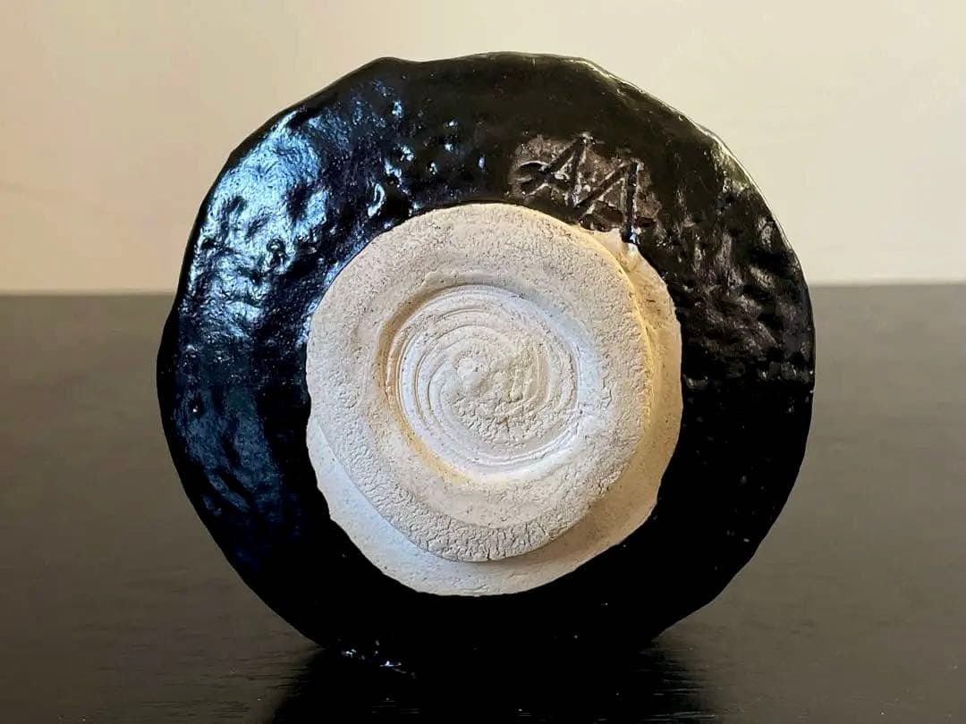 利茶土ミルグリム/リチャードミルグリム/今古窯/引出黒茶碗/抹茶茶碗