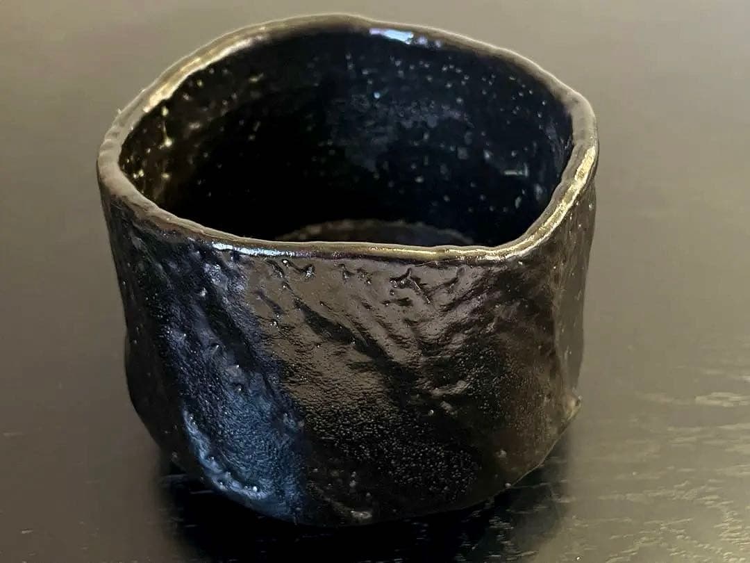 利茶土ミルグリム/リチャードミルグリム/今古窯/引出黒茶碗/抹茶茶碗