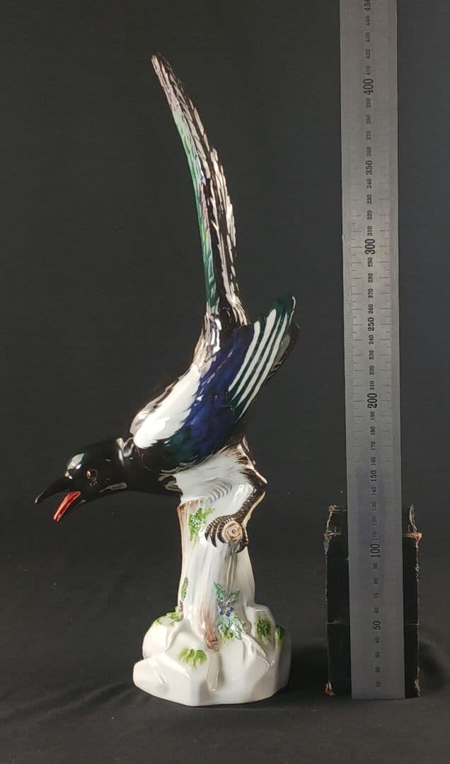 Y2020-2 マイセン 19世紀 カササギ 置物 フィギュリン ケンドラー原型