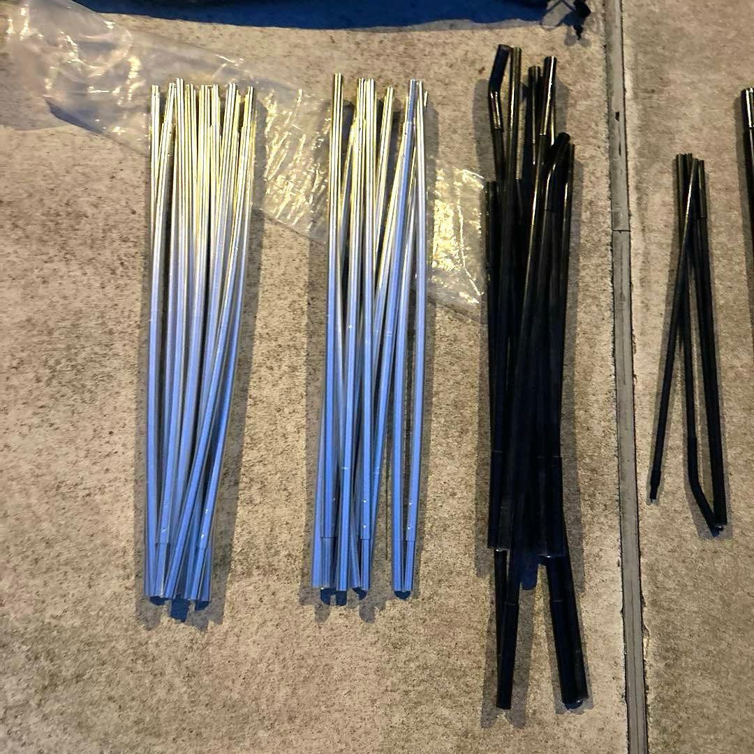 【美品】タフドーム 3025 スターターセットにポール付き　グリーン