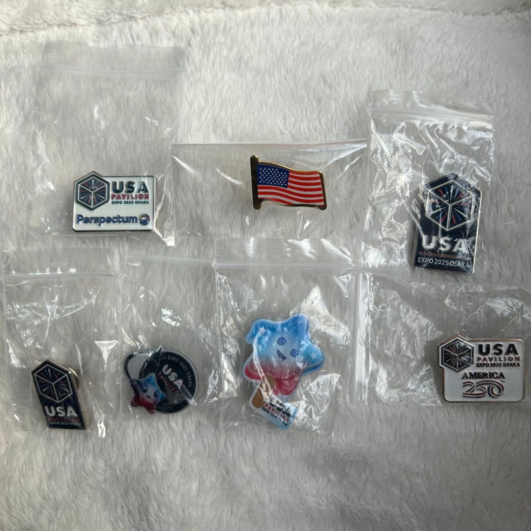 RARE EXPO 2025 USA Pavilion ピンバッジ 7個セット