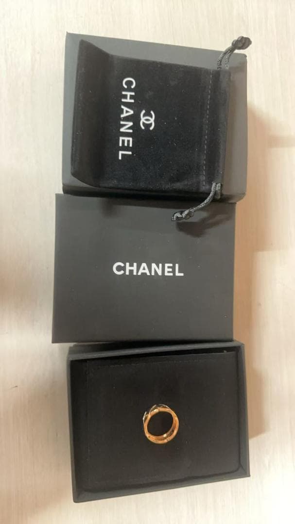 VIP シャネル CHANEL リング ジオメトリックカット 指輪 8号