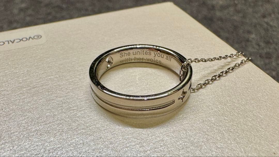 CHARAZZ 結月ゆかり 紲星あかり プラチナ リングネックレス