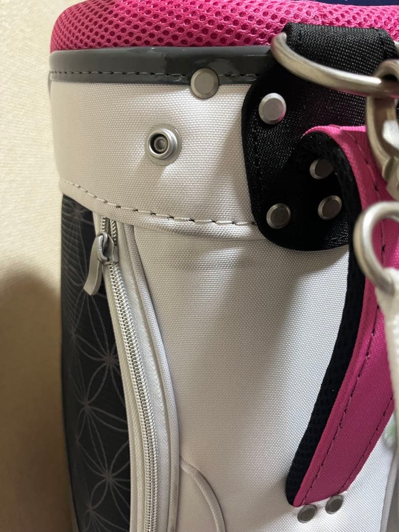 キャロウェイ ソレイユ レディース用 キャディバッグ ホワイト×ピンク