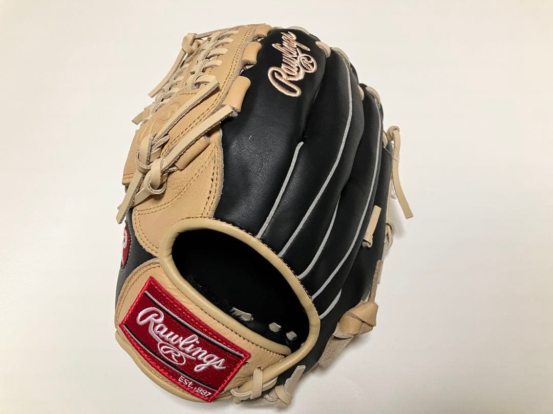 稀少左利き【右手着用】ローリングス 軟式野球 /ソフトボール兼用グラブ 成人用