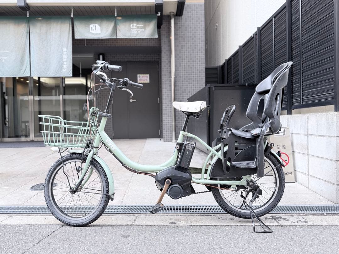 大阪府　子供乗せ　ブリヂストン　 電動アシスト自転車 チャイルドシート付き