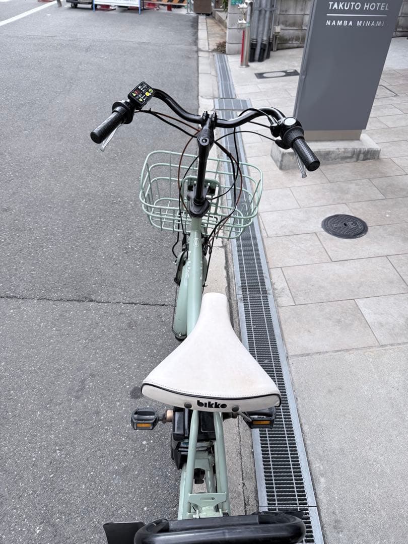 大阪府　子供乗せ　ブリヂストン　 電動アシスト自転車 チャイルドシート付き