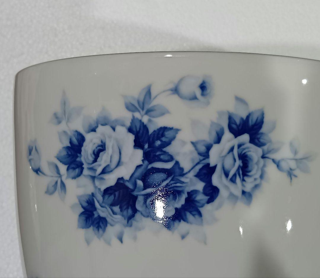 オールドノリタケ　火鉢　ブルーローズ　①