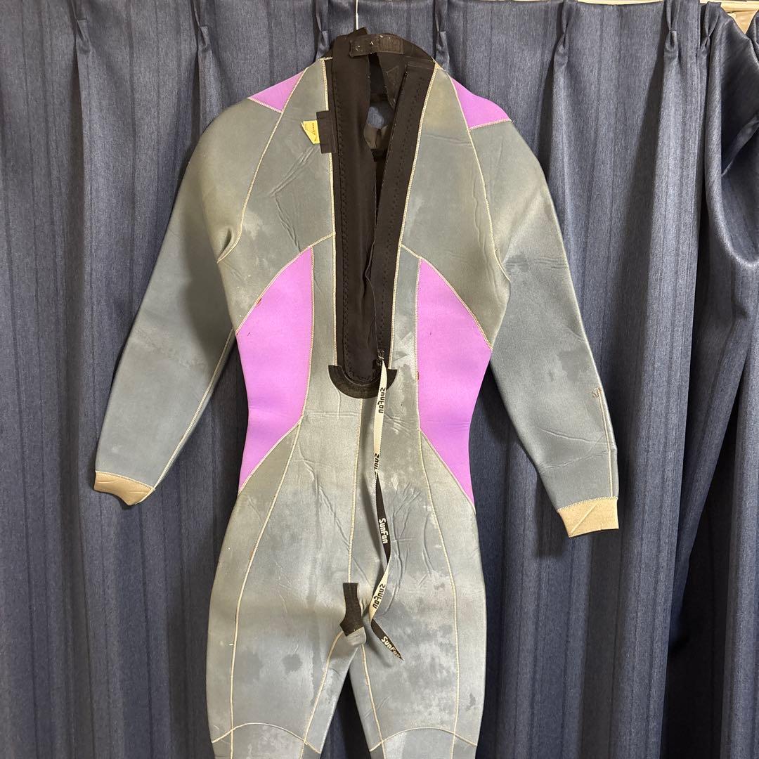 Sunfan ウェットスーツ 黒・オレンジ